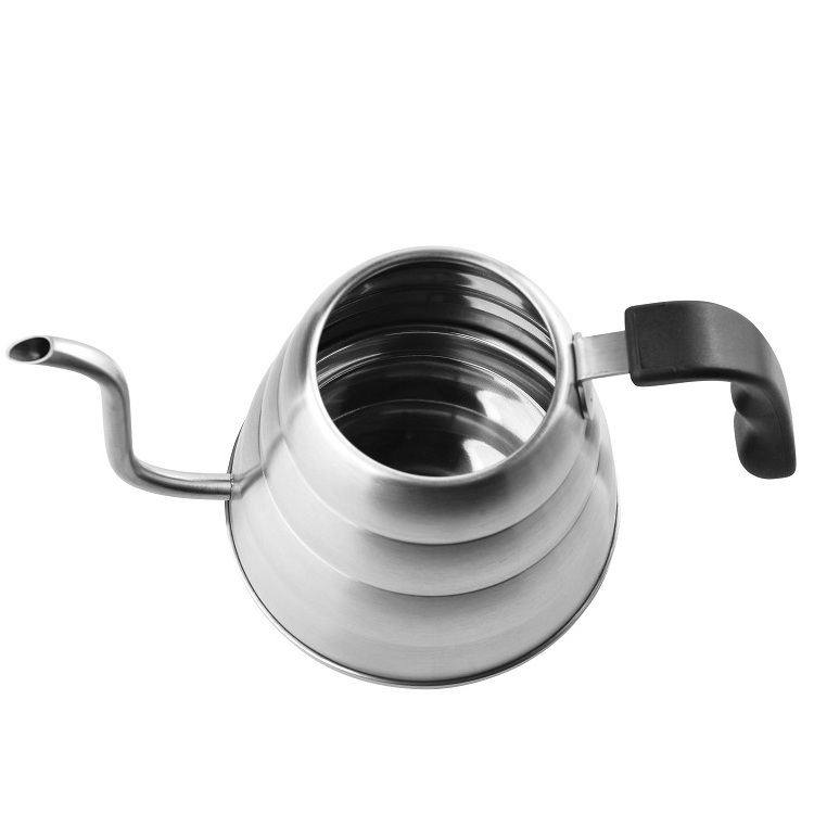 1.2L Stainless Steel Insulated BPA Free Plastic Ergonomic Handle GlassTop With Thermometer Gooseneck Pour Over Coffee  kettle