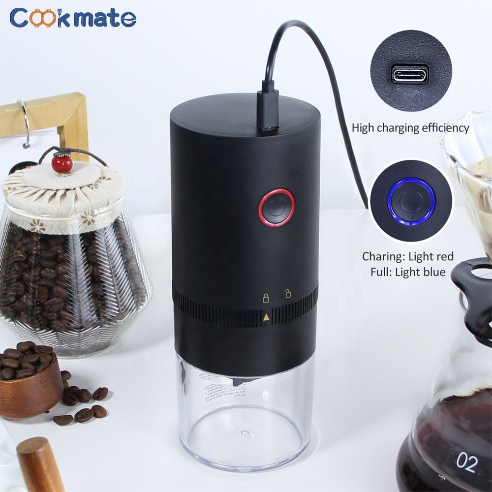 COOKMATE Recommend Portable Mini Automatic Electric USB Coffee Mill Coffee Grinder for Outdoor