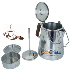 Multifunction Stainless Steel Easy To Clean Fire Pit  Coffee Pot With Coffee Percolator