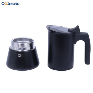 Best Selling 6cups Mini Black Durable Using Stainless Steel Stovetop Coffee Maker Moka Pot