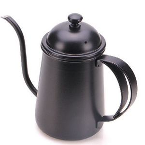 650ML Gooseneck Spout Kettle Thicken Strong Stainless Steel Drip Coffee Kettle Plating Colorful Pot Long Mouth Coffee Pot Teapot