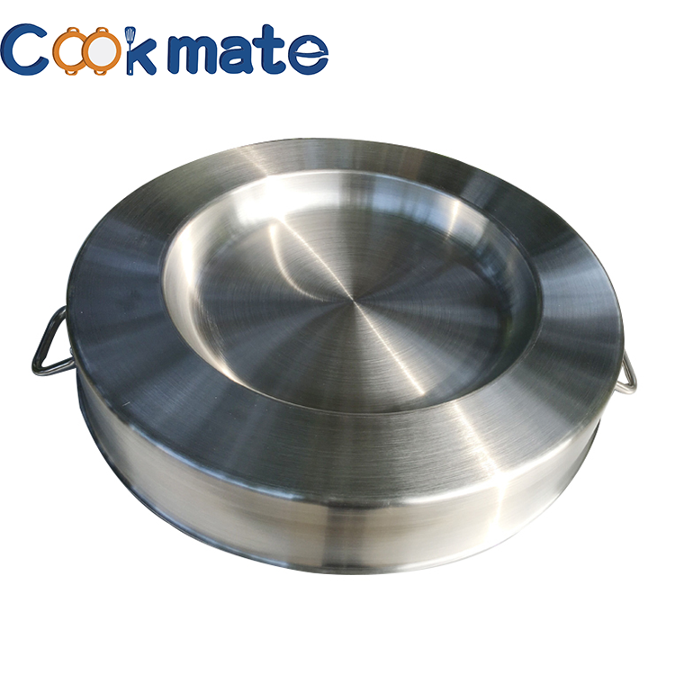 Stainless Steel Material Round Non Stick Convex Comals Pozo Griddle Taco Grill Fry Pan Wok