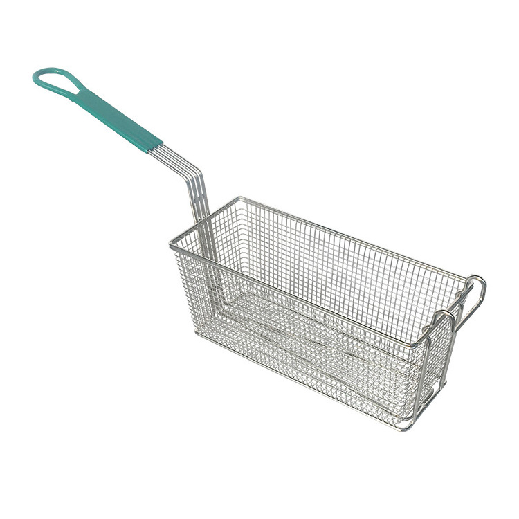 Factory Direct Made Stainless Steel Wire Mesh Deep Fat Fryer French Fries Holder Basket