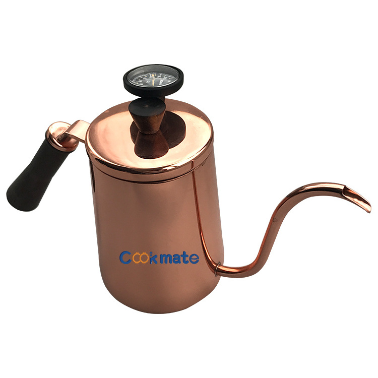 Food Grade Moka Pot 304 Stainless Steel Cafe Coffee Jug Colorful Enamel Milk Kettle