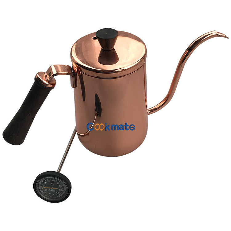 Food Grade Moka Pot 304 Stainless Steel Cafe Coffee Jug Colorful Enamel Milk Kettle