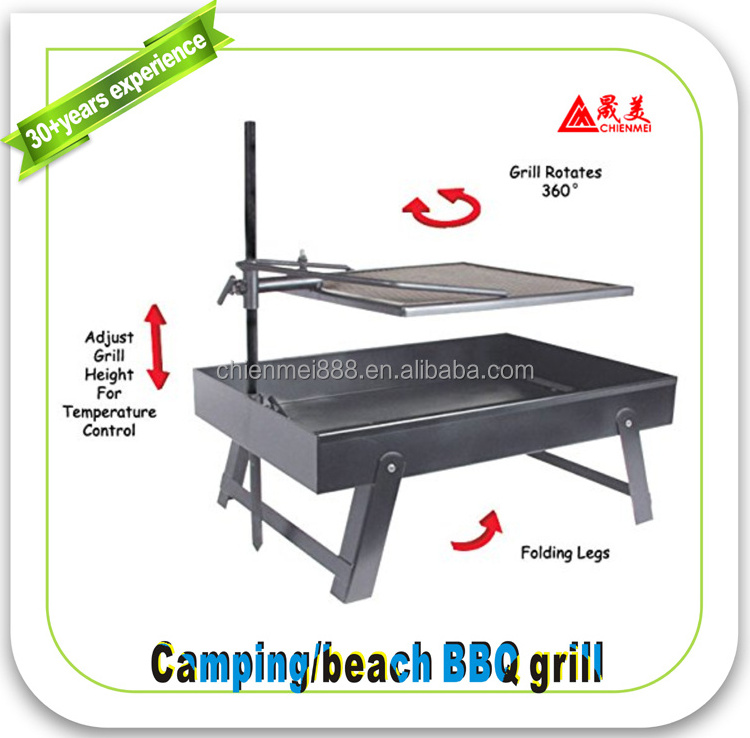 The Perfect/ original / healthy /durable natural adjustable Swivel Grill Campfire Cooking Grate Fire Pit Ring BBQ