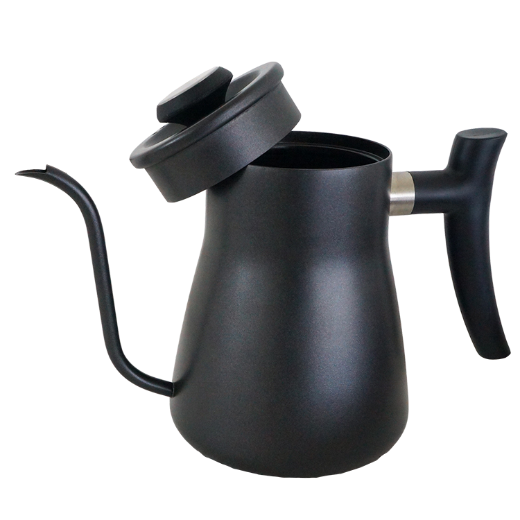 Black coating unique decorative travel camping coffee tea water kettle and teapot SS304