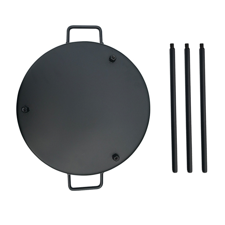 New Arrival Arab African Cast Iron stainless steel pan /Camp Pot outdoor cooking wok with 3 legs