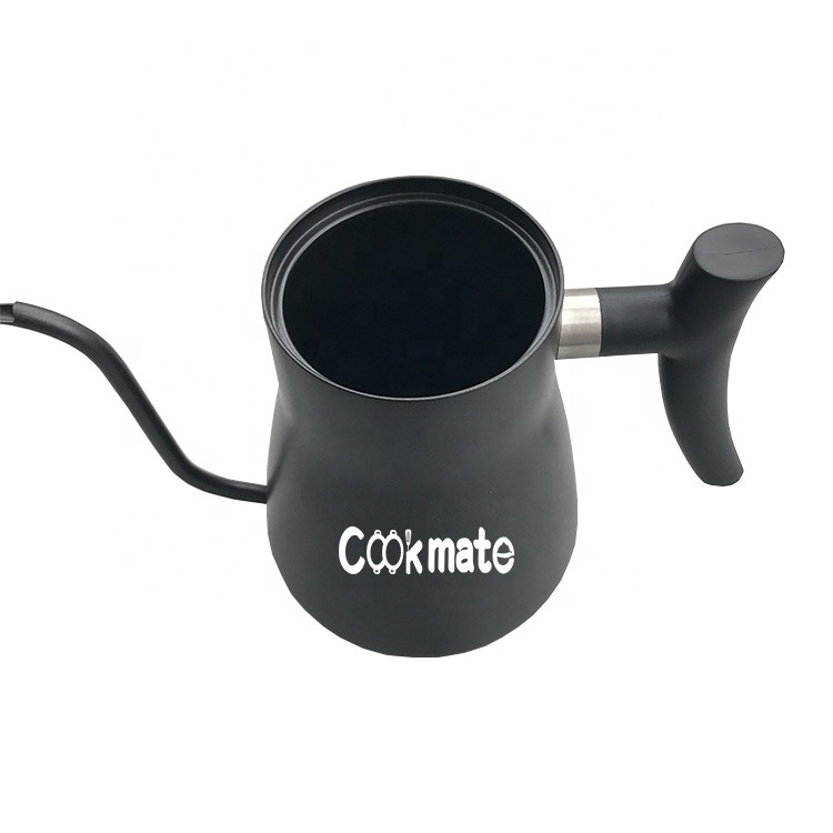 New Design Premium 750ml Electric Gooseneck Pour 304 Stainless Steel Coffee Dripper Kettle With Thermometer