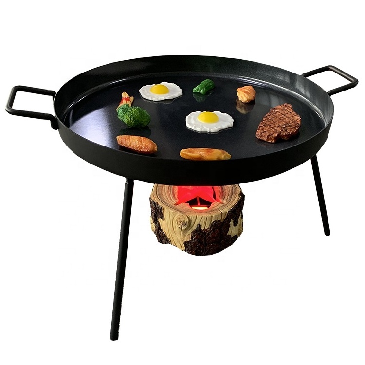 New Arrival Arab African Cast Iron stainless steel pan /Camp Pot outdoor cooking wok with 3 legs