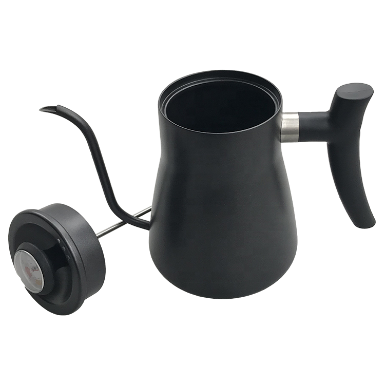 Black coating unique decorative travel camping coffee tea water kettle and teapot SS304