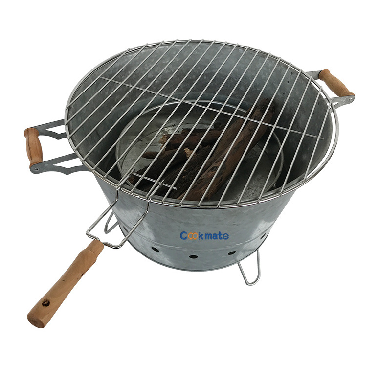 Folding Portable Lightweight Barbecue Grill Tools Fire Pit Grill for Picnics Tailgaiting Camping or Patio