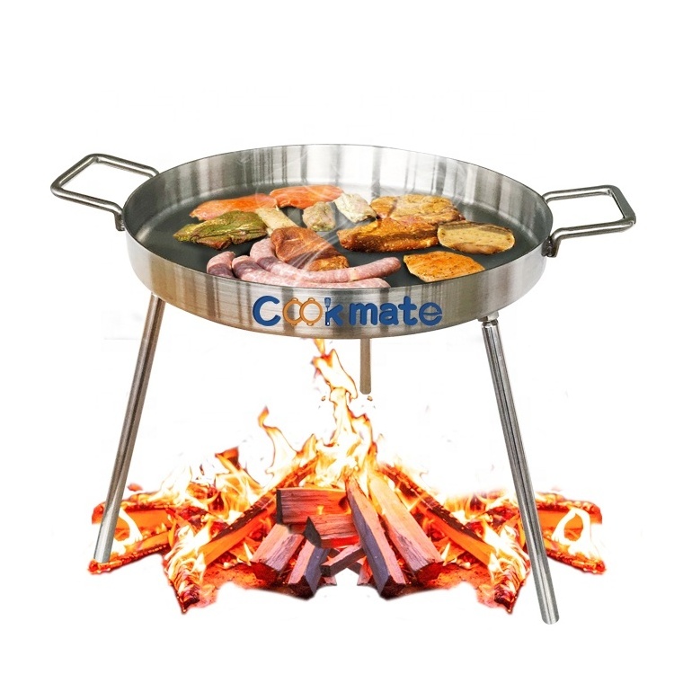 Easy clean Detachable 3legs Portable fire pit Available outdoors and indoors Fry Pan