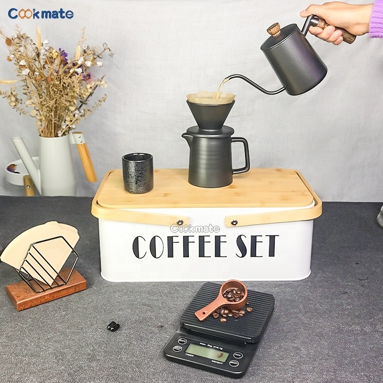 Oman Manual stainless steel filter drip brew coffee Insulated Coffee grounds- Portable Pour Over Coffee Dripper set