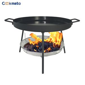 Cowboy Campfire Cooking Charcoal Basket BBQ Fry Camping Stove for Outdoor camping