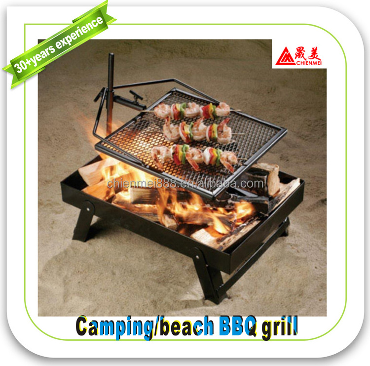 The Perfect/ original / healthy /durable natural adjustable Swivel Grill Campfire Cooking Grate Fire Pit Ring BBQ