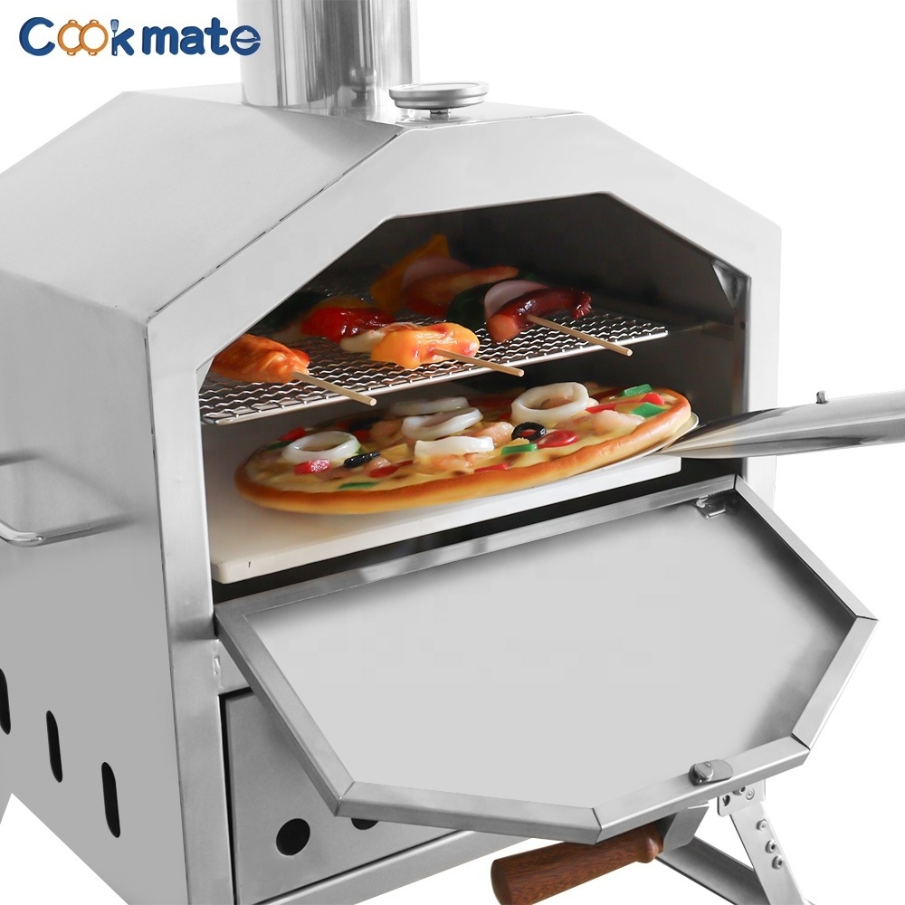 Cookmate Portable Garden Outdoor Backyard Gas Pizza Oven