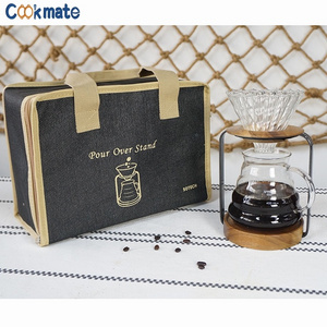 Cookmate luxury metal box V60 hand drip tea or saffron maker grinder gift set brewer portable coffee dripper stand