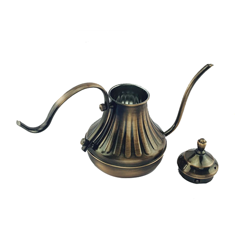 Stainless steel turkish pour over gooseneck coffee kettle with thermometer