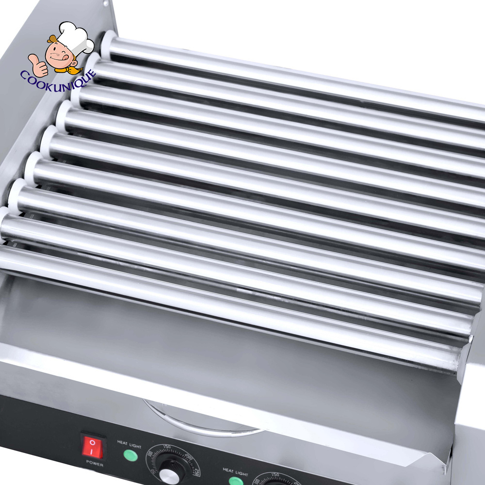 Hot Sale Industrial Hot Dog Grill with Bun Warmer Hot Dog Machine and Bun Warmer