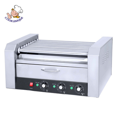 Hot Sale Industrial Hot Dog Grill with Bun Warmer Hot Dog Machine and Bun Warmer