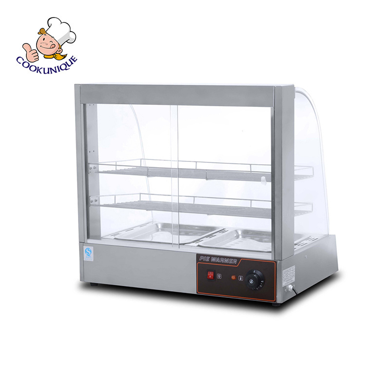 Factory Price Industrial Restaurant Equipment Electric Glass Food Warmer Food Warmer Display