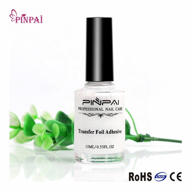 Pinpai Brand New Arrival High Quality Non-toxic Nail Transfer Tips Adhesive Pro Nail Art Glue For Foil Stickers Star Nail Glue