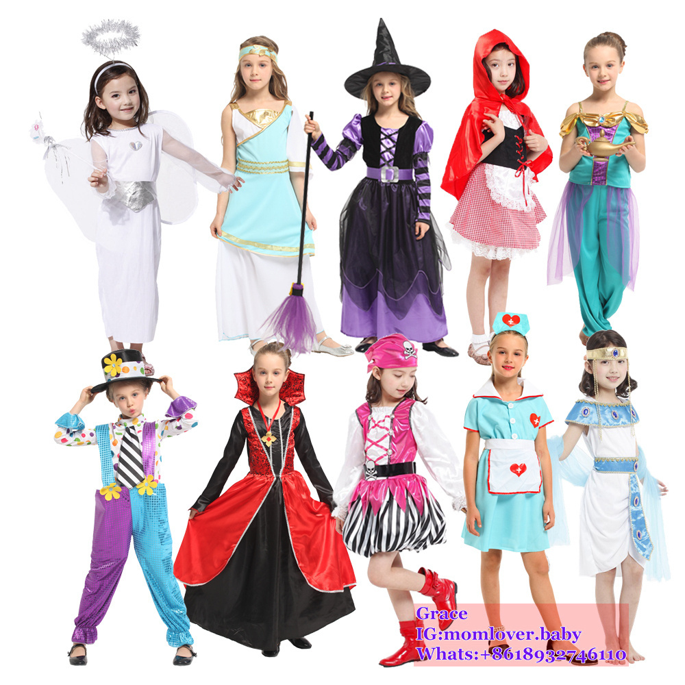 2024 Halloween Role Play Outfits Dress Up Costume Kids Cosplay Party Career Uniform Egyptian Pharaoh Costume  halloween costume