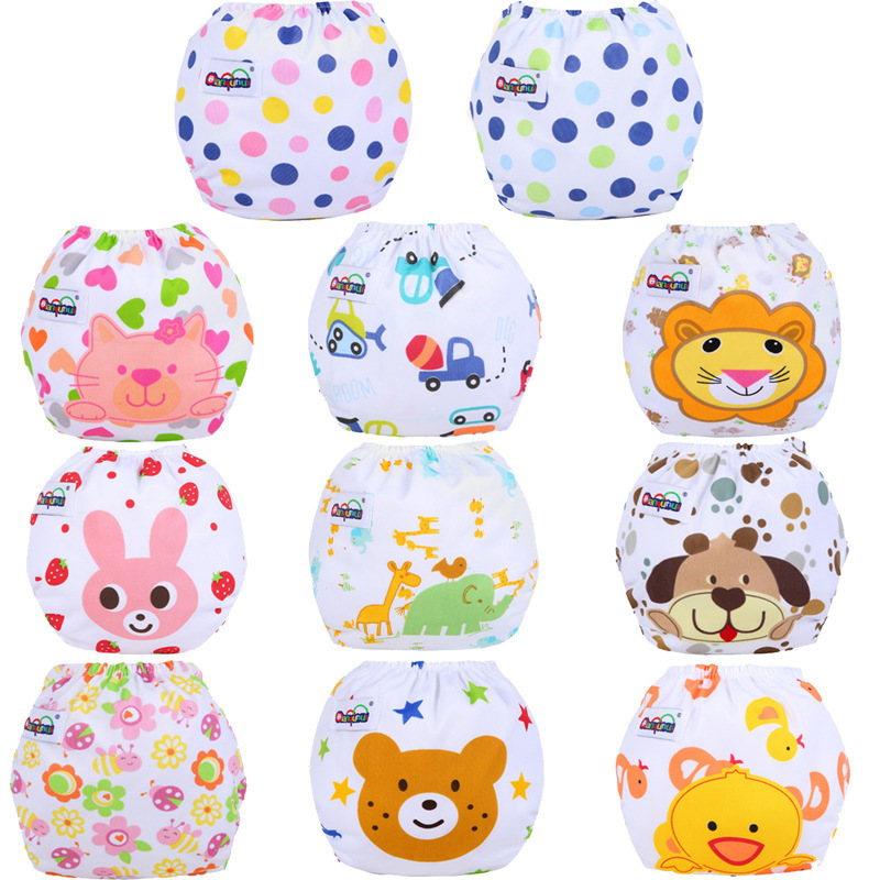 D02 wholesale  reusable baby cloth diaper washable and waterproof diapers pants baby newborn baby cloth diaper