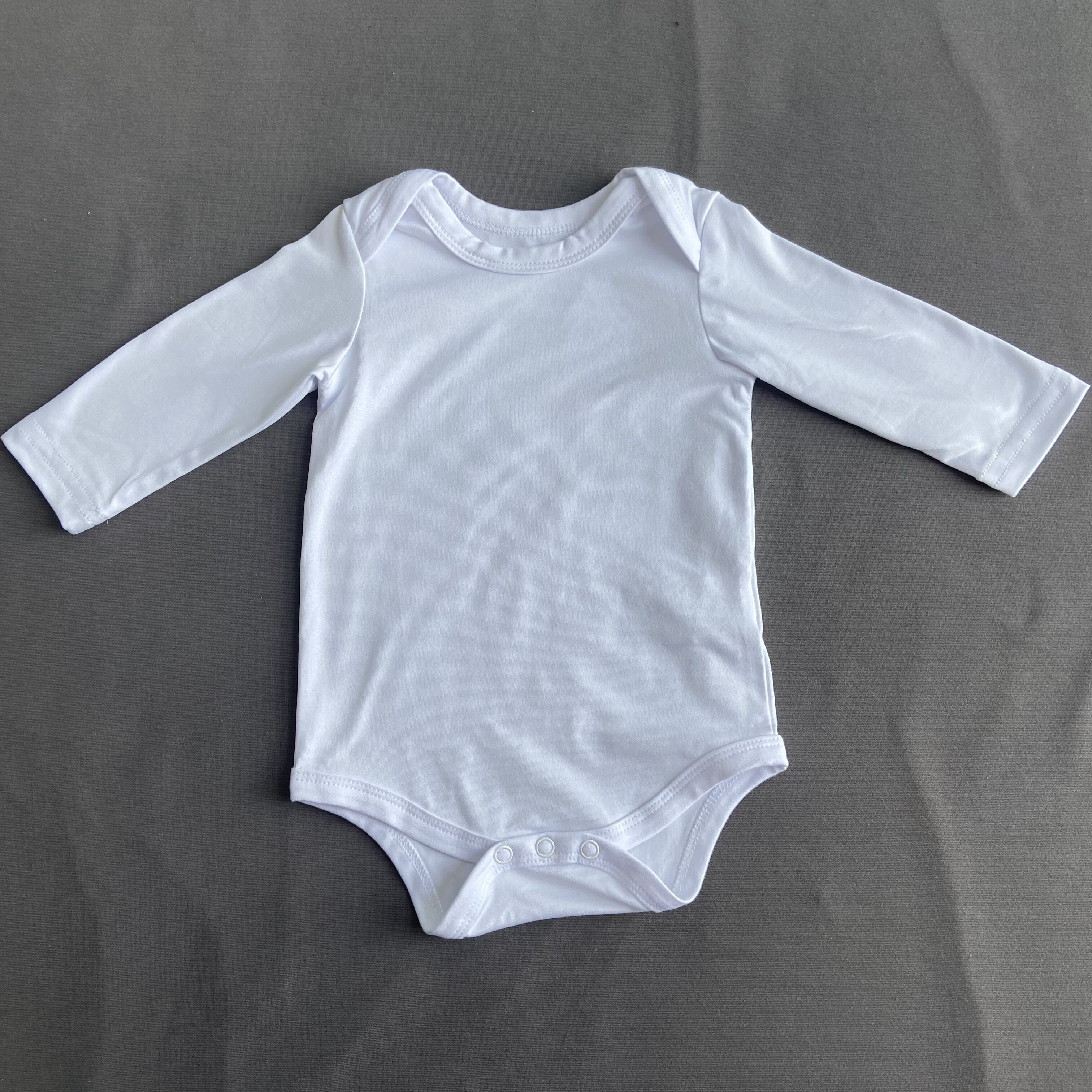 100% polyester blank baby onesie for sublimation baby infant toddler clothes short sleeve polyester sublimation baby rompers