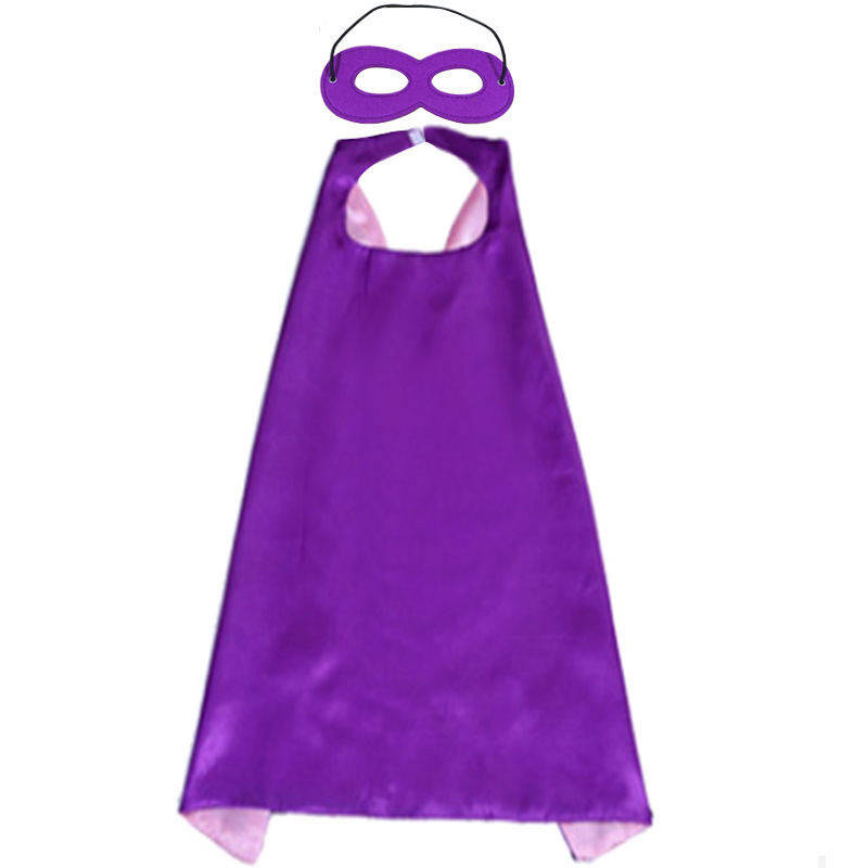 Child Favorite Superhero Cosplay Kids Hero Cape 100% polyester satin capes halloween costumes Kids superhero capes set