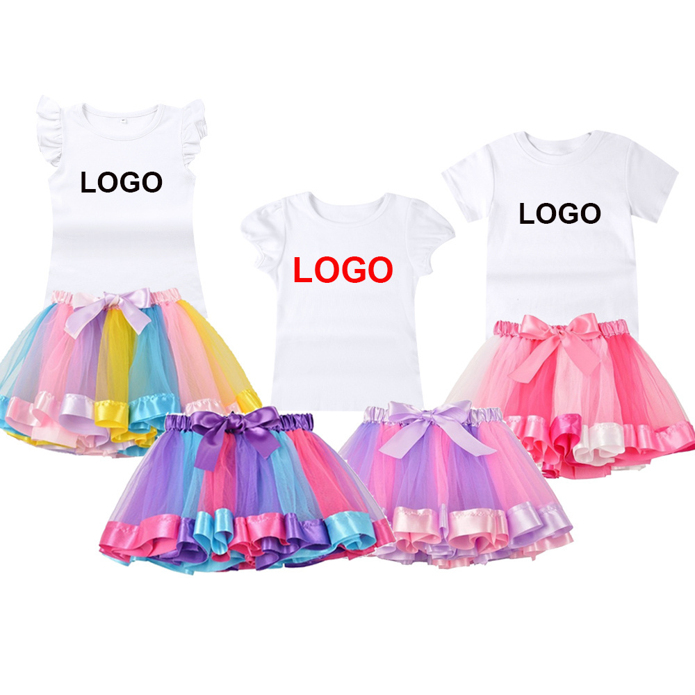 Mesh baby Girl Skirt Kids Rainbow Tutu  Ballet Skirt Cute Princess Tutu for Baby Girls first birthday Toddlers tutu skirts