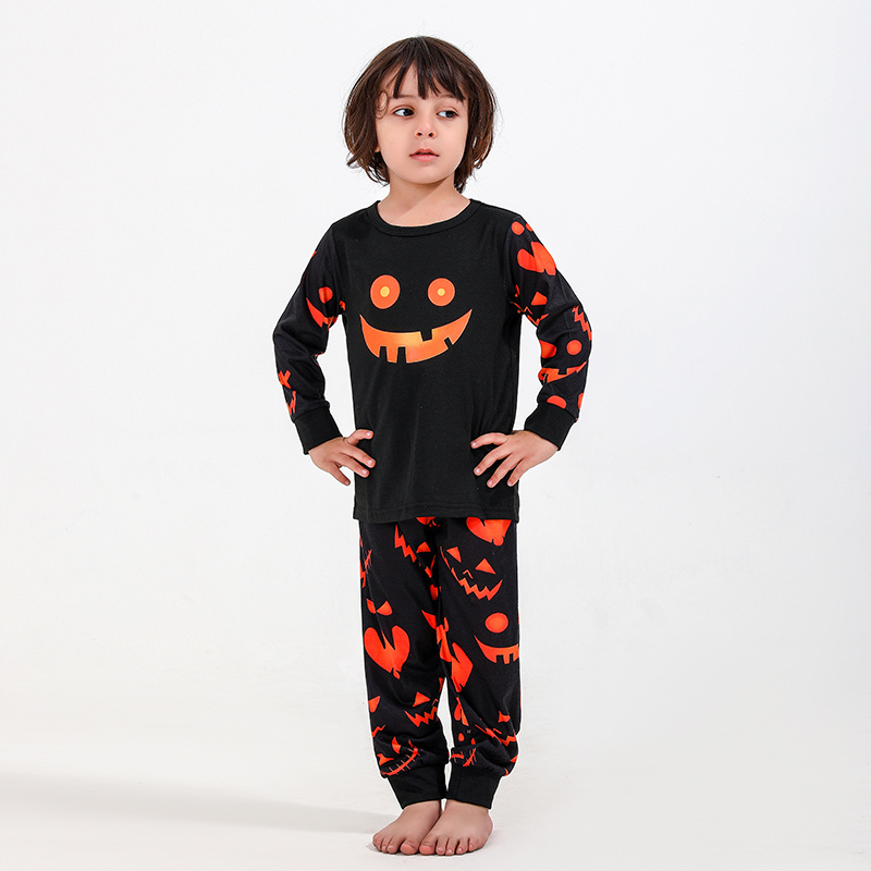 Mommy Daddy And Me Clothes Pajamas Set Halloween Printed Womens Men Kids Sleepwear For Family