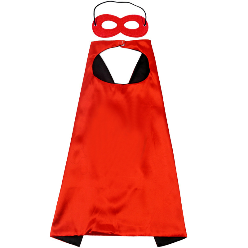 custom halloween black and red satin capes masks set 2 colours cosplay superhero capes kids adults superhero capes in bulk