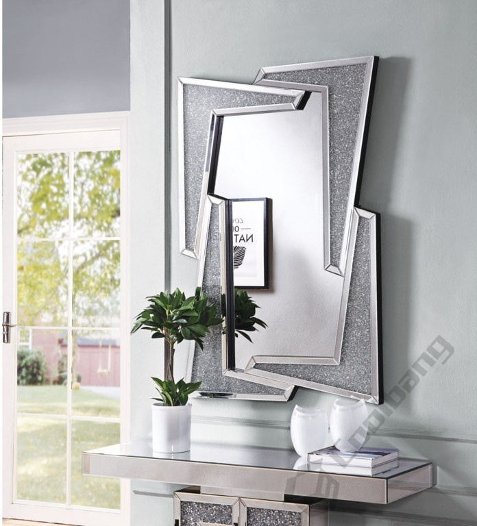 Coolbang Vanity Crushed Diamond 80cm Wall Hanging Mirror