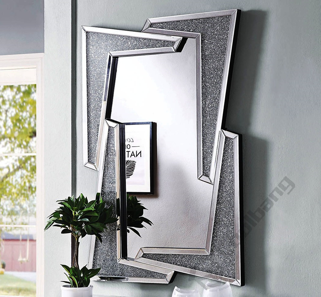 Coolbang Vanity Crushed Diamond 80cm Wall Hanging Mirror