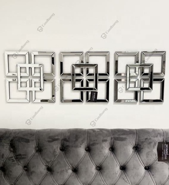 Modern Sliver Mirror Decorative Combination Wall Art