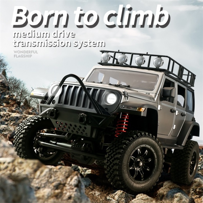 MN128 1/12 Scale Wrangler Off-road Vehicle Model 2.4Ghz RC Cars Toys Remote Control Climbing Four-wheel Drive Jeep Kids Gifts