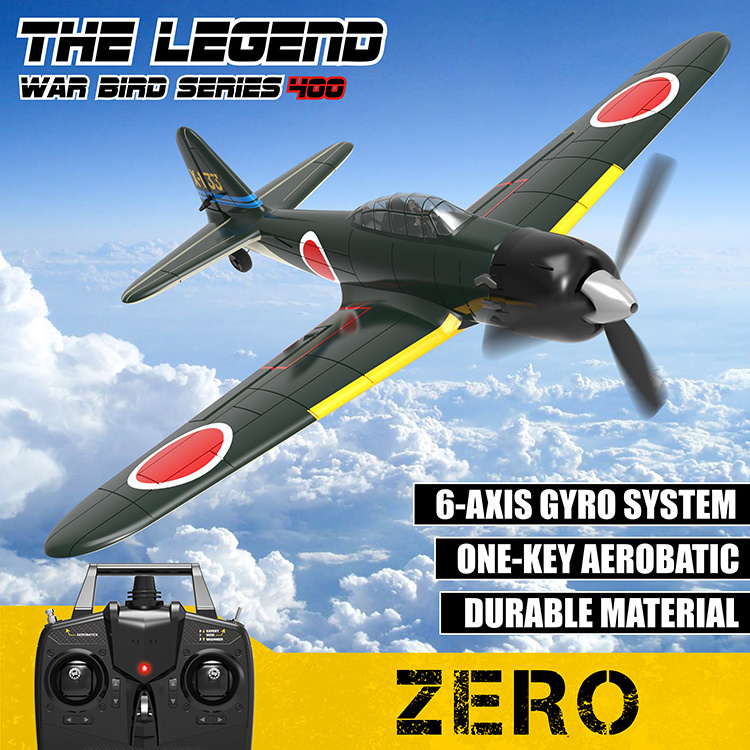 VOLANTEX Japanese Zero Fighter 2.4G 4CH Radio RC Airplane Electric Outdoor  Foam Fighter Remote Control RC Plane Aircraft Model