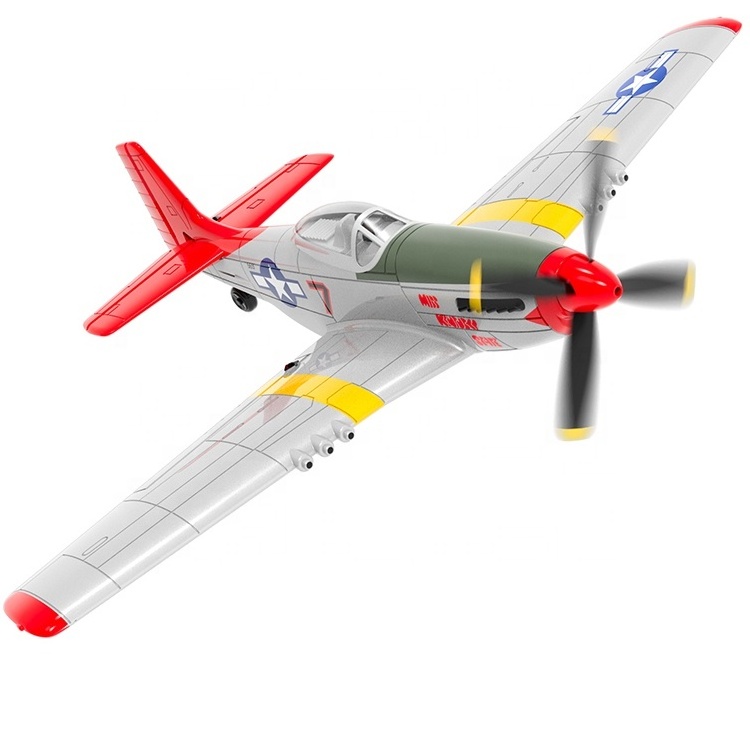 VOLANTEX P51D Mustang 76105 Fighter RC Plane Model Gyro Radio RTF Remote Control RC Airplane Aircraft Toys 2.4G 4 Channel 6-axis