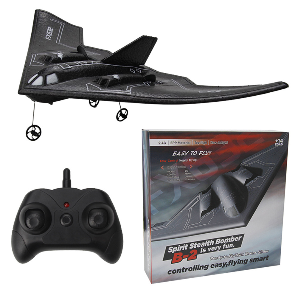 Hot Sale FX632 B-2 Stealth RC Plane Model 2.4Ghz Remote Control Foam Aircraft Hand Thrown Fixed Wing Drone Toys RC Toys Gifts