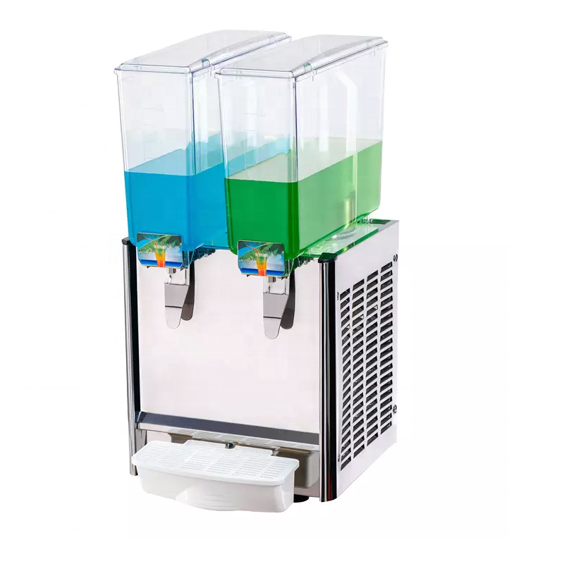 12L hot selling electric cold beverage dispenser /2 tanks juice cooler