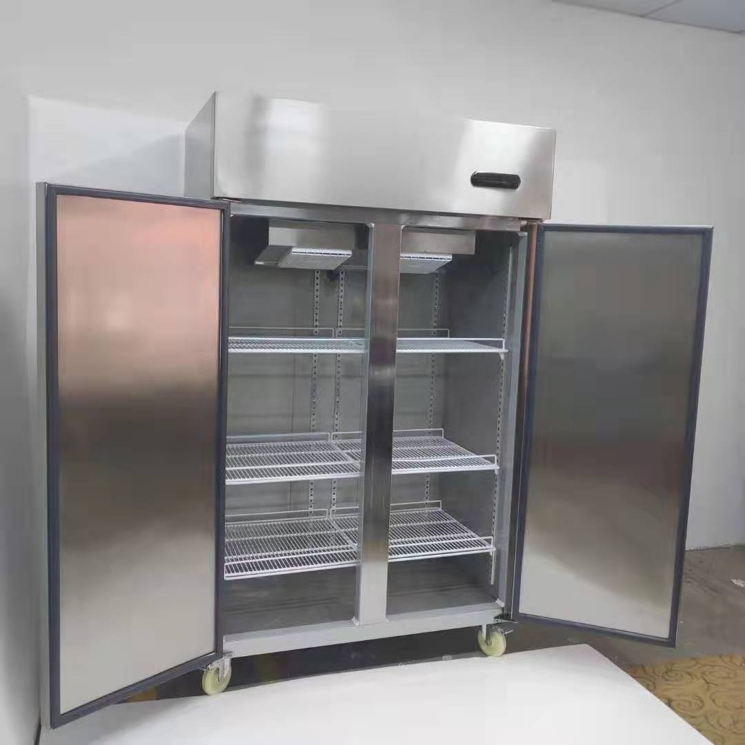 China Manufactured commercial vertical deep upright stainless steel freezer for Restaurant