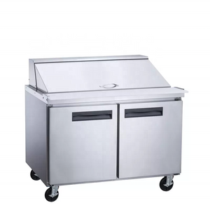 Sandwich Pizza Prep Table with CE / Two Door Refrigerated Salad Prep Table Chiller