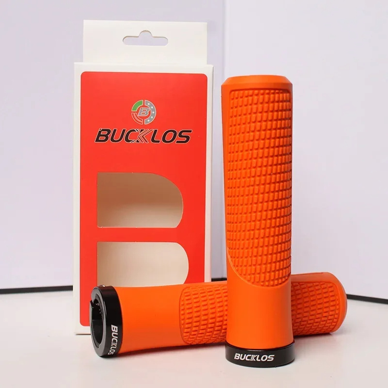 BUCKLOS Rubber Grip Lockable Anti-Slip Mountain Bike Grip Shock Absorbing Bicycle Parts Bicycle Grips