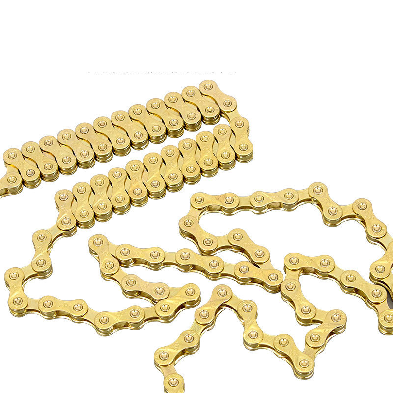 BUCKLOS mountain road bicycle chain 9/10/11/12 speed ultra-light electroplated gold colorful bicycle chain