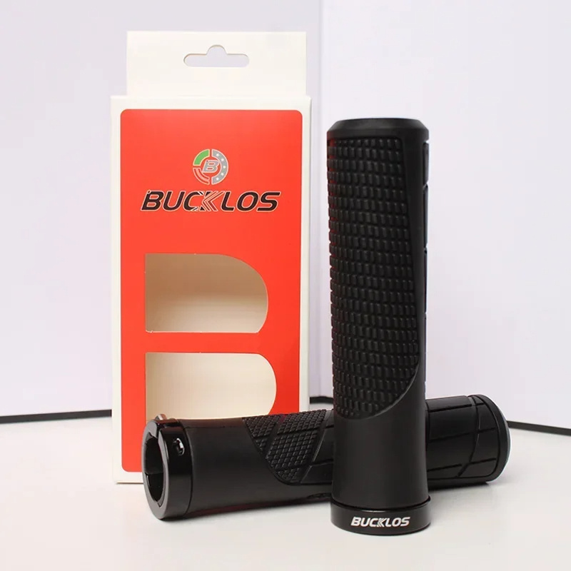 BUCKLOS Rubber Grip Lockable Anti-Slip Mountain Bike Grip Shock Absorbing Bicycle Parts Bicycle Grips