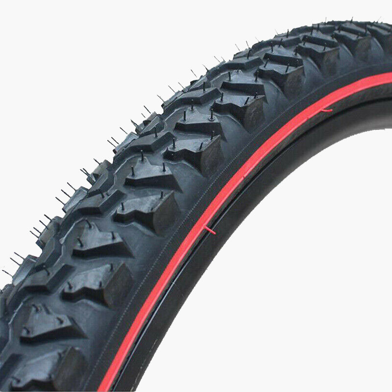 24  26inch Tire K849 40-65PSI MTB Tyre 27TPI Thicken Mountain Bike Tire 1.95/2.1'' Red Edge Cross-Country  Bicycle Parts