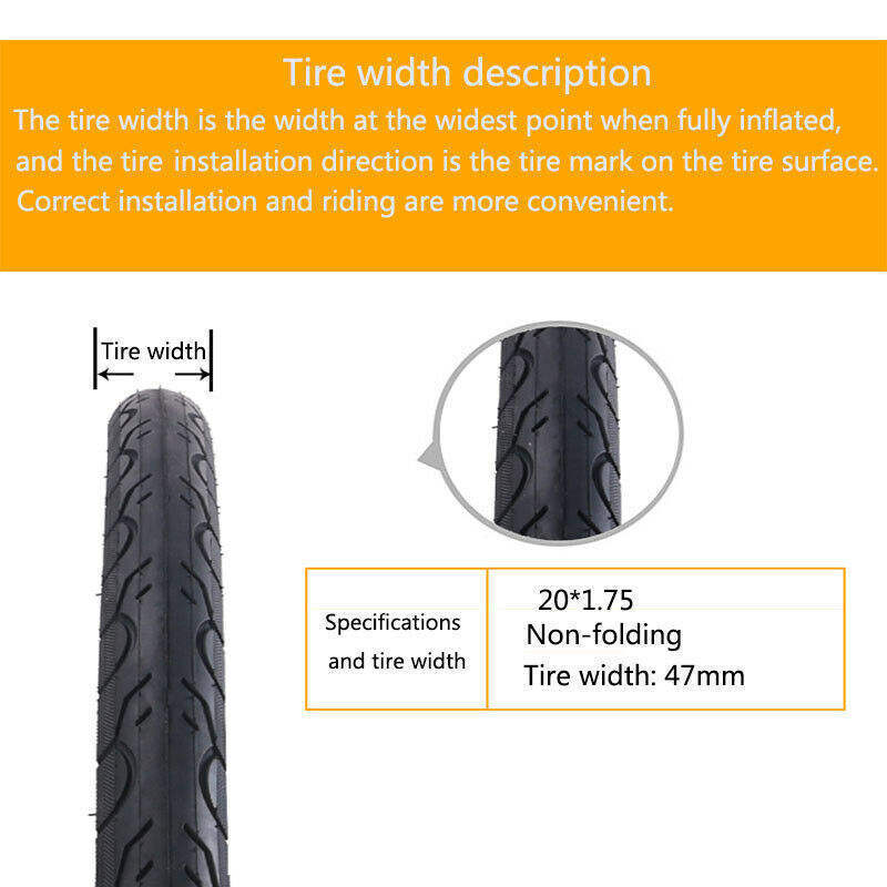 BUCKLOS pneu bicicleta 20*1.75 Bicycle Tire K193 Road Bicycle Tire Non-foldable 30TPI 65PSI Bicycle Tire