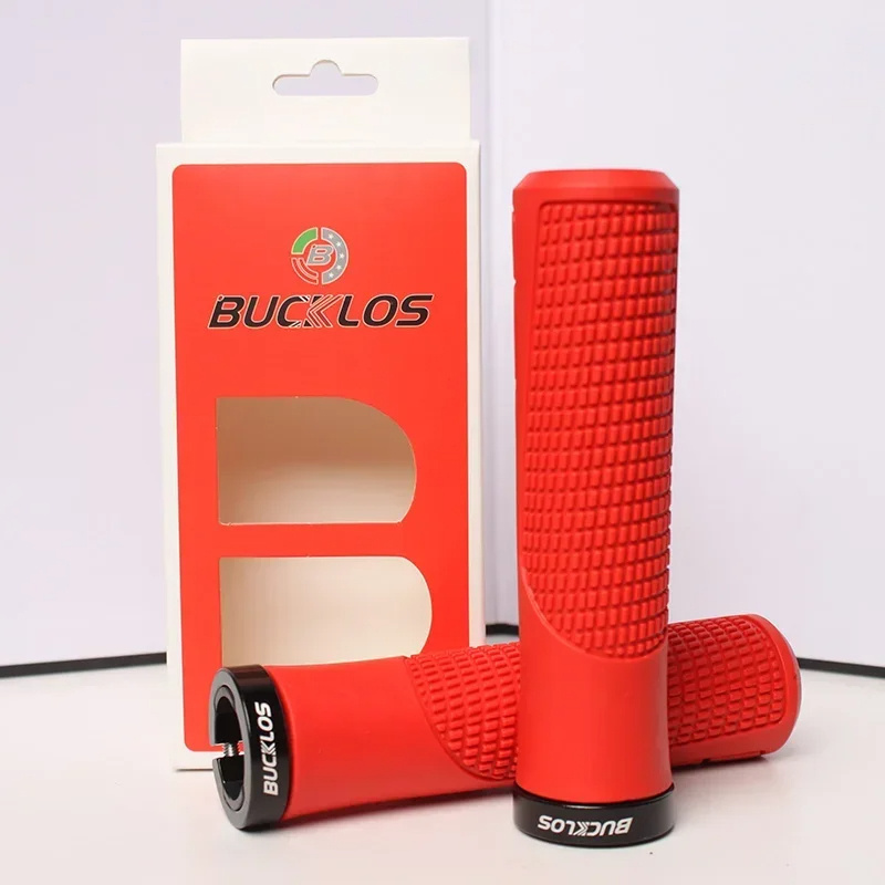 BUCKLOS Rubber Grip Lockable Anti-Slip Mountain Bike Grip Shock Absorbing Bicycle Parts Bicycle Grips